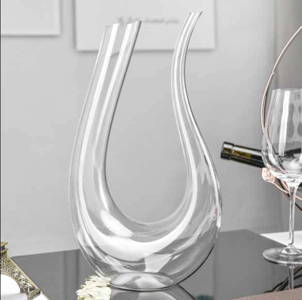 U-shaped Borosilicate Glass Decanter